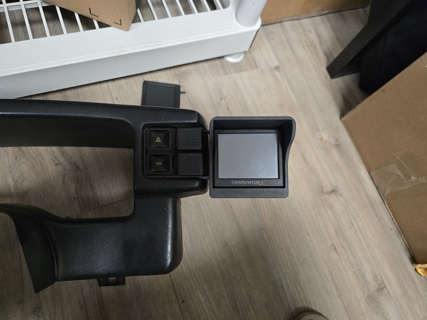 3D Printed Holley EFI 3.5 Inch Terminator X / Sniper Screen Hazard Switch for 1987-1993 Ford Mustang