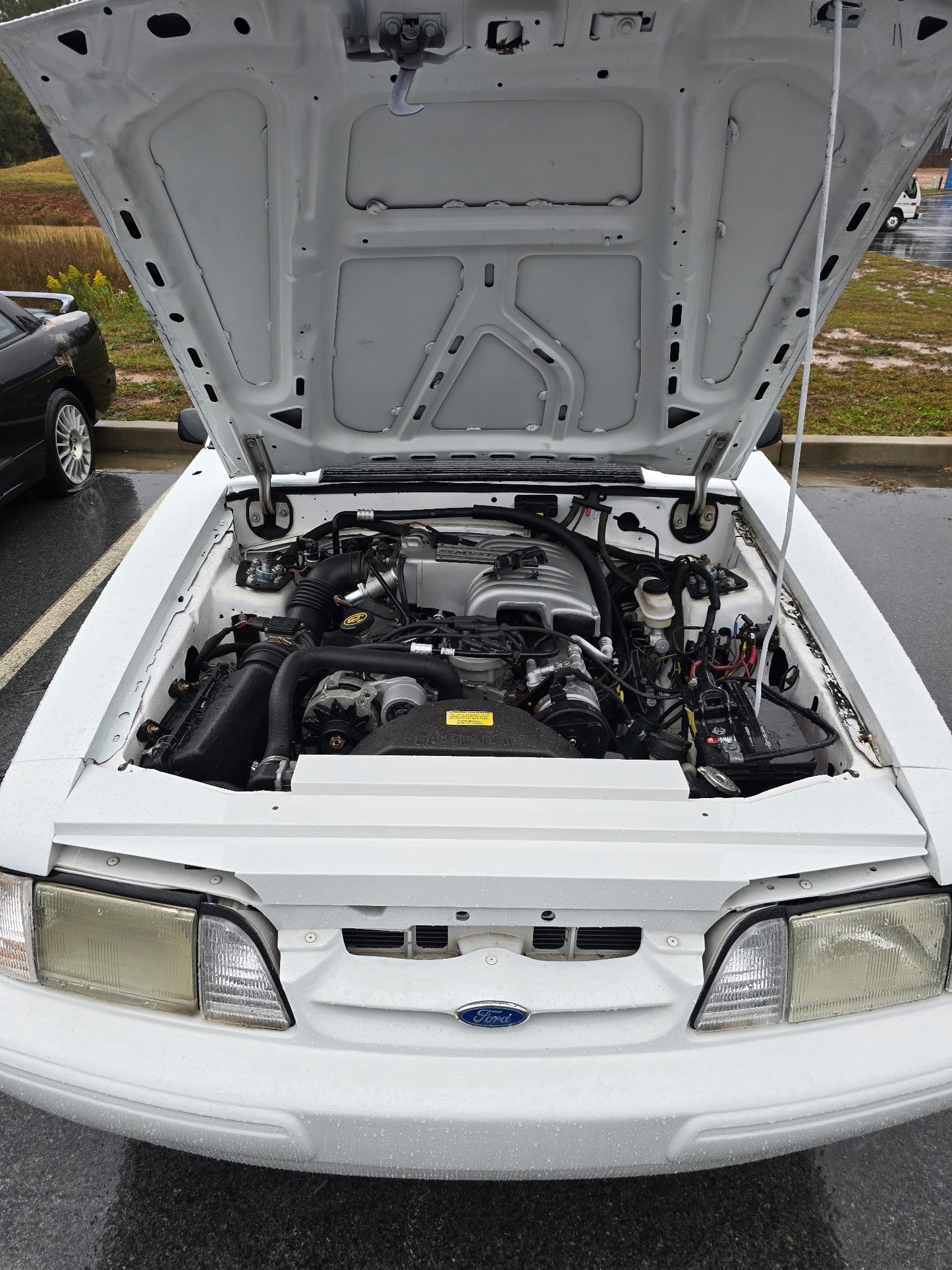 1-Piece Radiator & Headlight Cover for 87-93 Foxbody Mustang (PRE-ORDER)