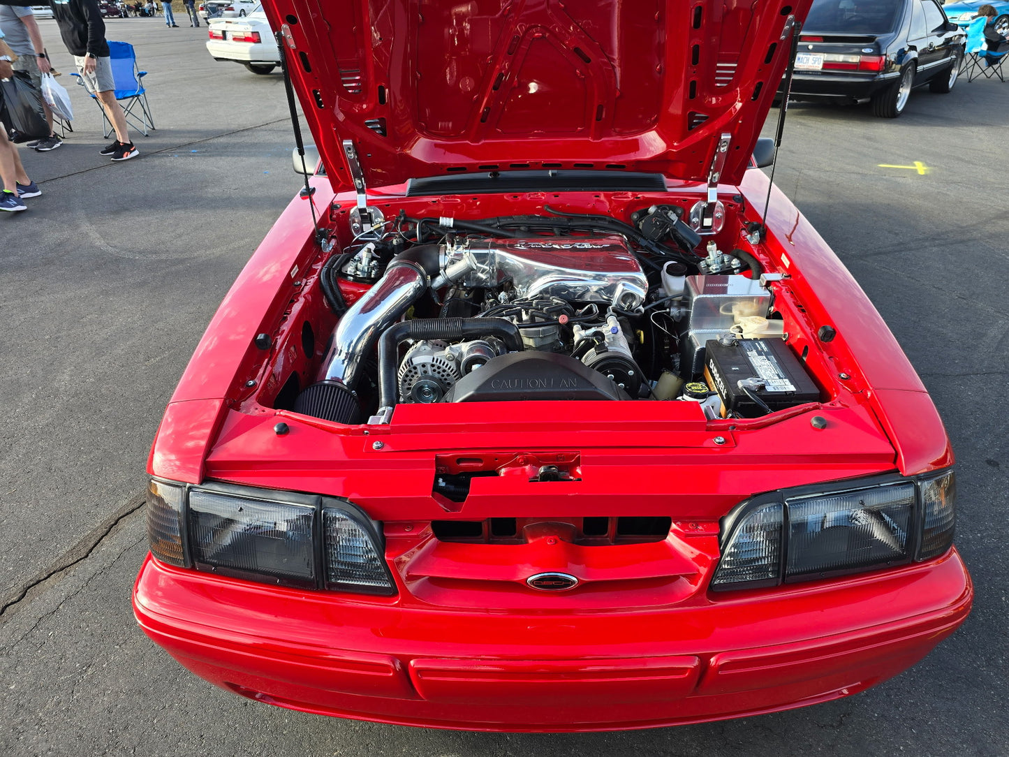 87-93 Ford Mustang radiator to headlight cover