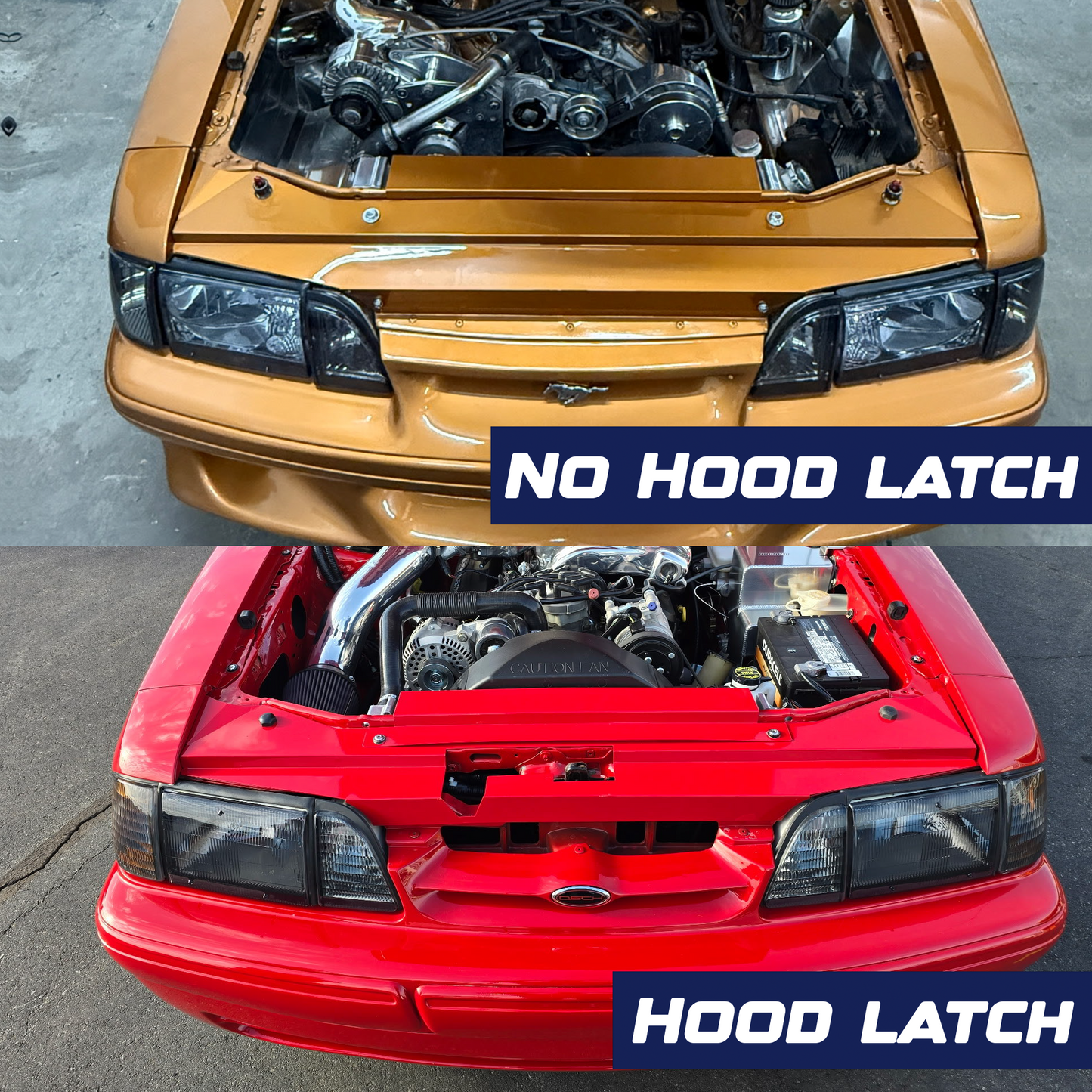 87-93 Ford Mustang radiator to headlight cover